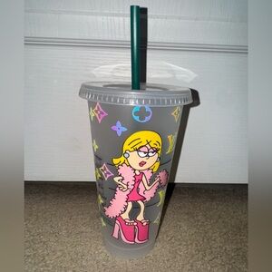 Lizzie McGuire Louis Vuitton Starbucks cup from Etsy